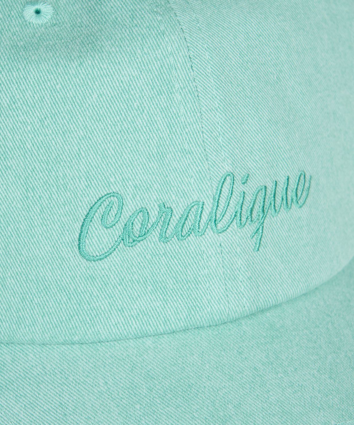 코랄리크(CORALIQUE) 시그니처 피그먼트 볼캡 민트