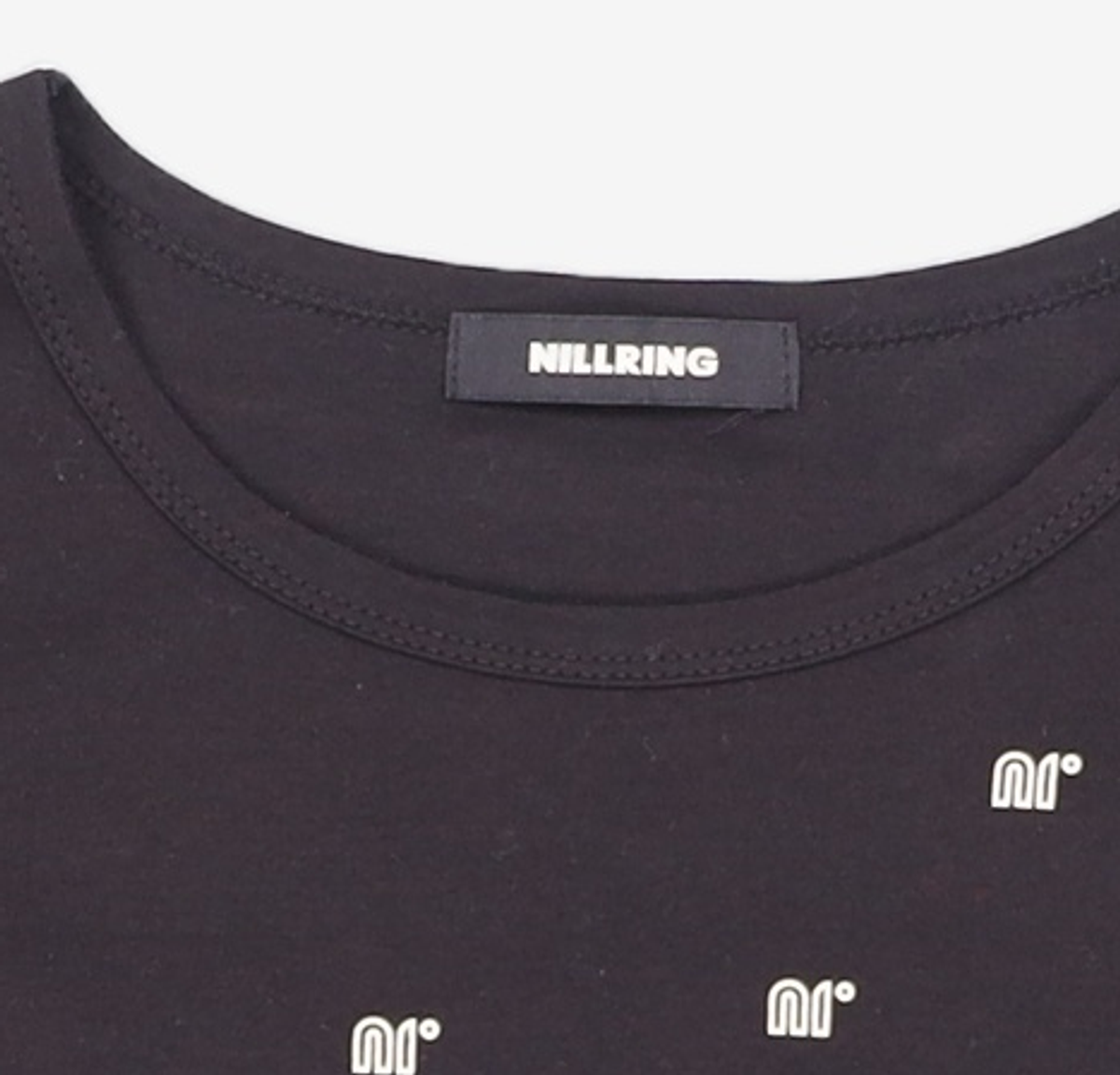 닐링(NILLRING) T10.00 Unbalanced Short-sleeved Print T-shirt FREE