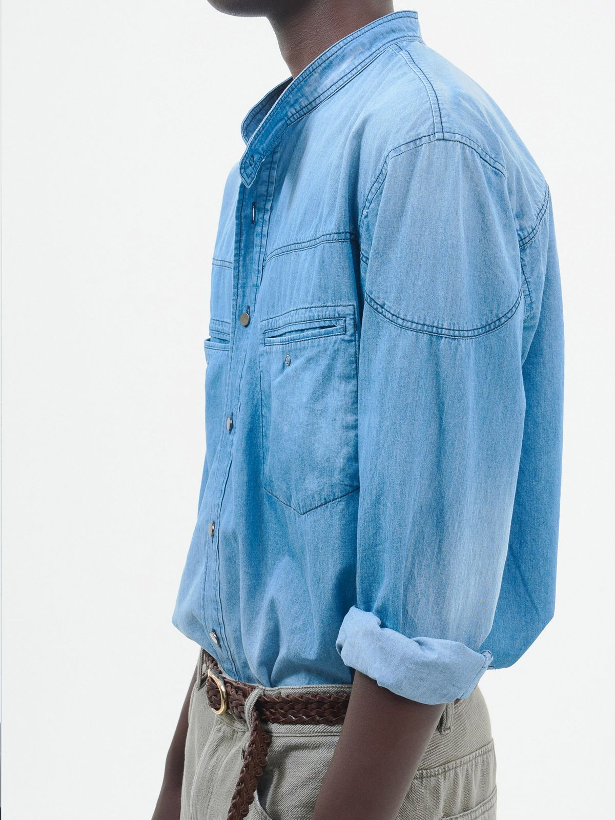 포커페이스(POKERFACE) BIKER DENIM SHIRTS
