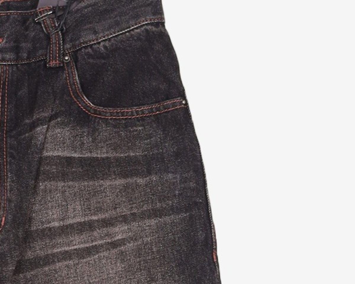 메종미네드(MAISON MINED) CRACK BRUSH WIDE DENIM PANTS BROWN 46