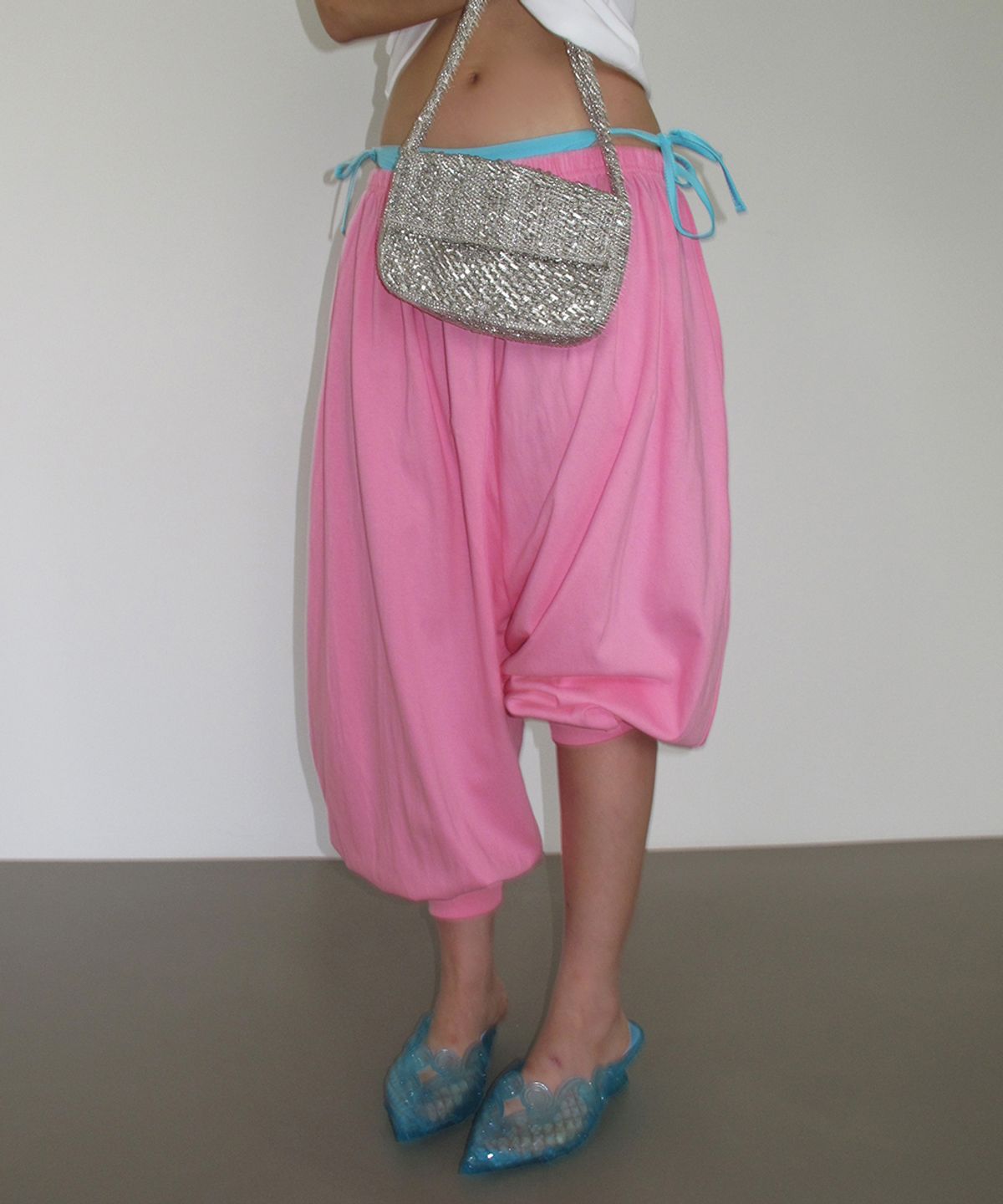 웨이브걸(WAVEGIRL) Single Wave Pants-Pink