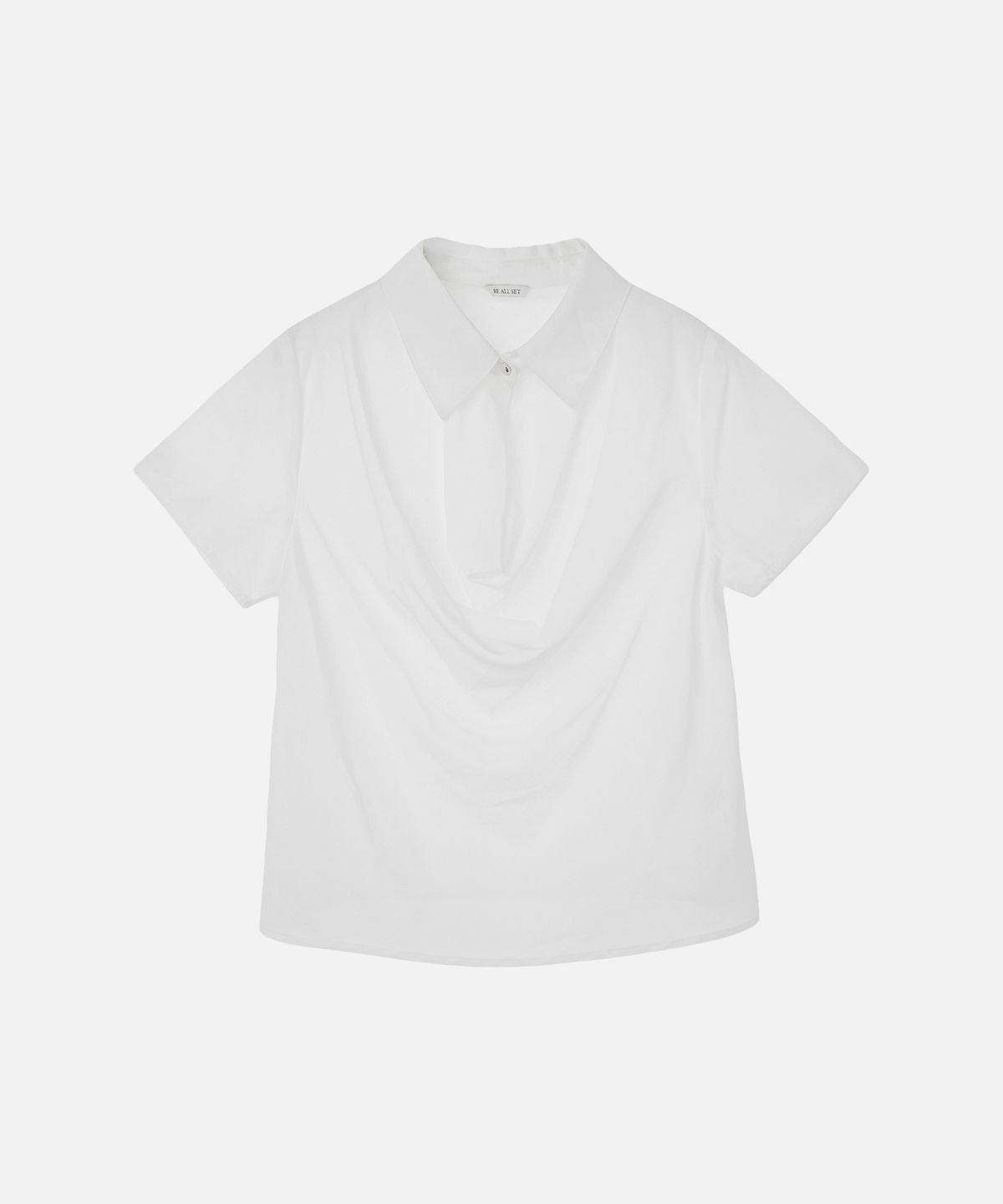 비올셋(BE ALL SET) Collar Drape Blouse_Ivory