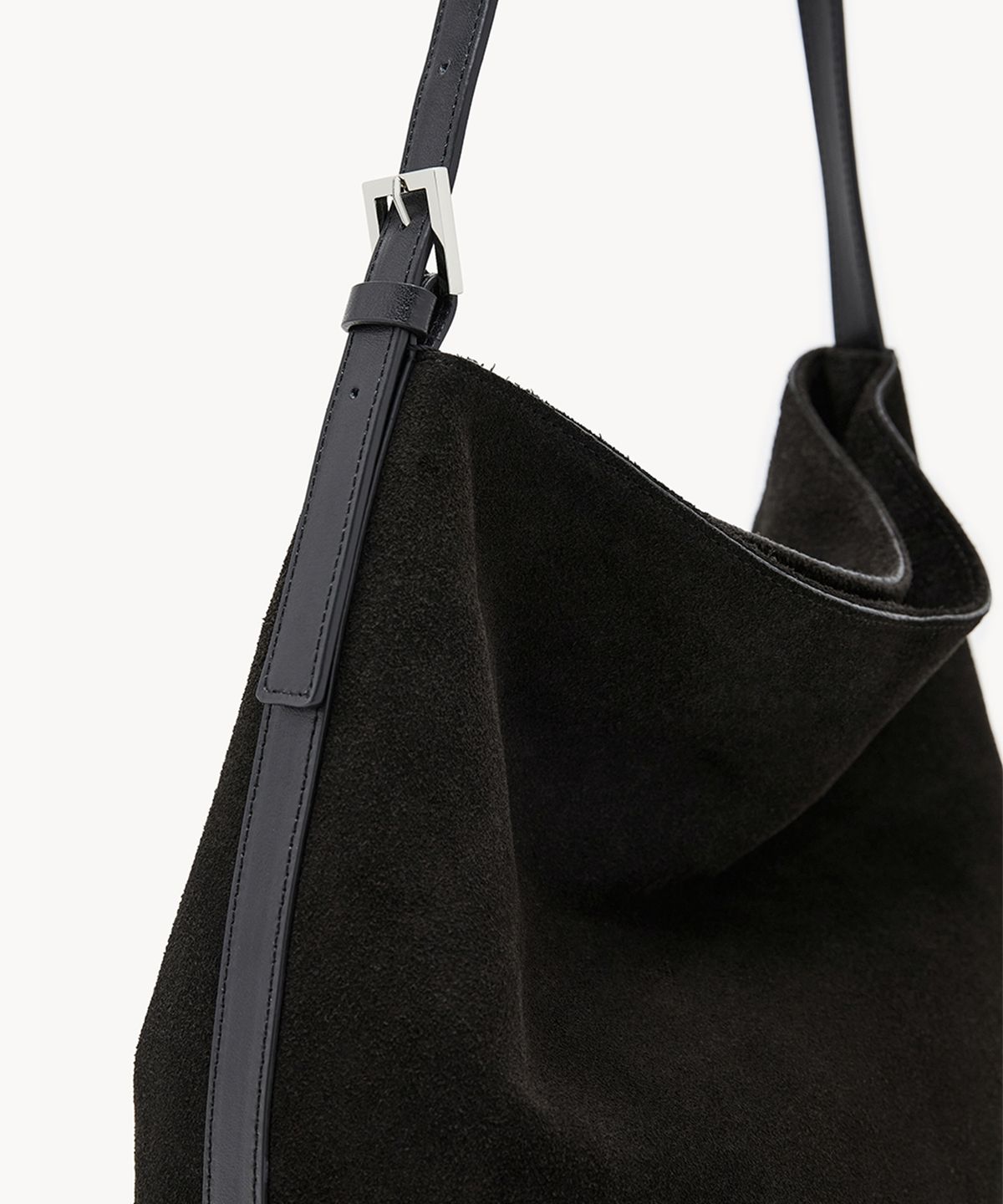 끌라베(CLAVE) 릴리 스웨이드 다크 브라운 토트백 (LILY Suede Dark Brown Tote Bag)