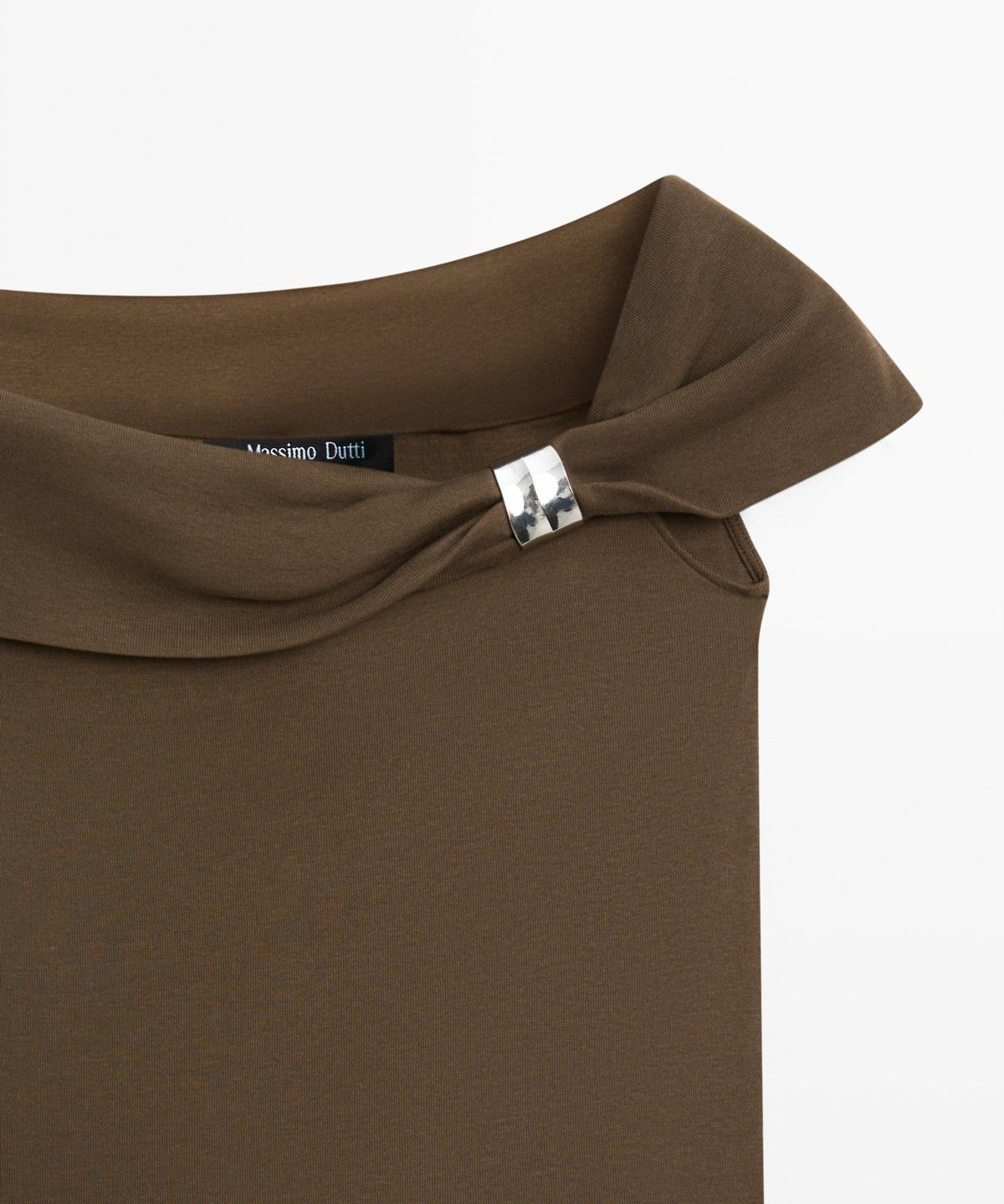 마시모두띠(MASSIMO DUTTI) 주얼 디테일 오프 숄더 탑