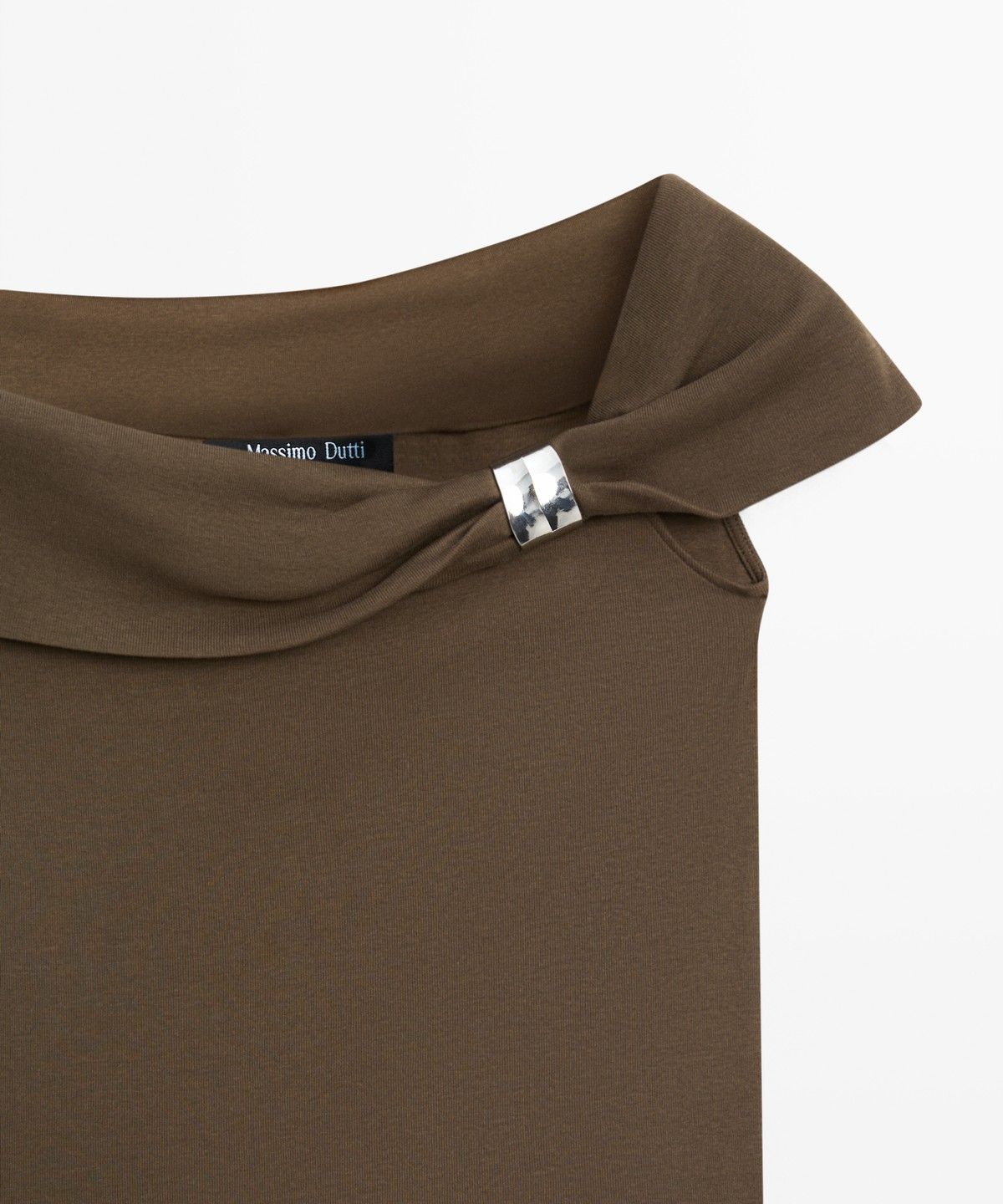마시모두띠(MASSIMO DUTTI) 주얼 디테일 오프 숄더 탑