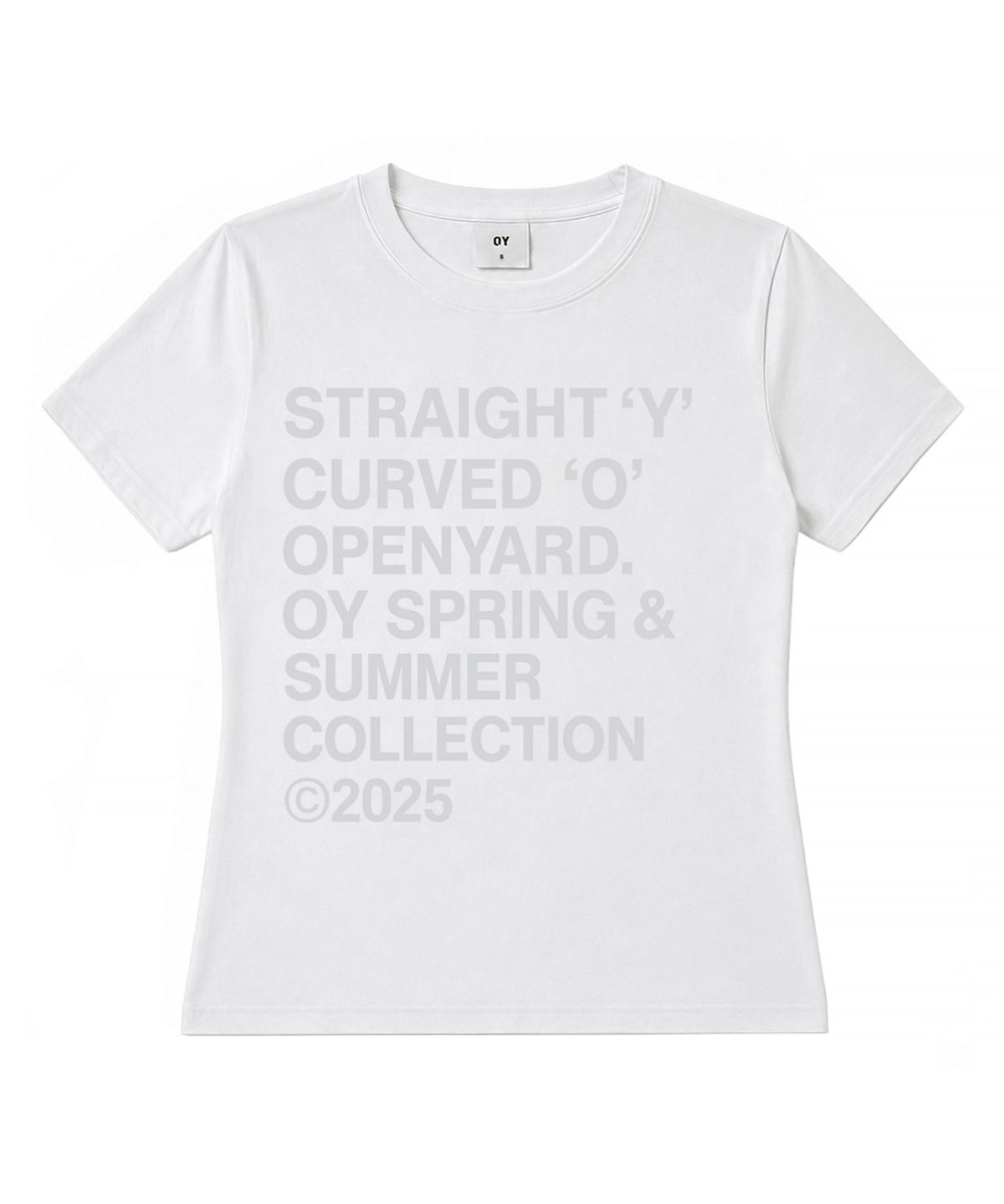 오픈야드(오와이)(OPENYARD(OY)) BOLD LETTERS TEE - WHITE (Ver.2)