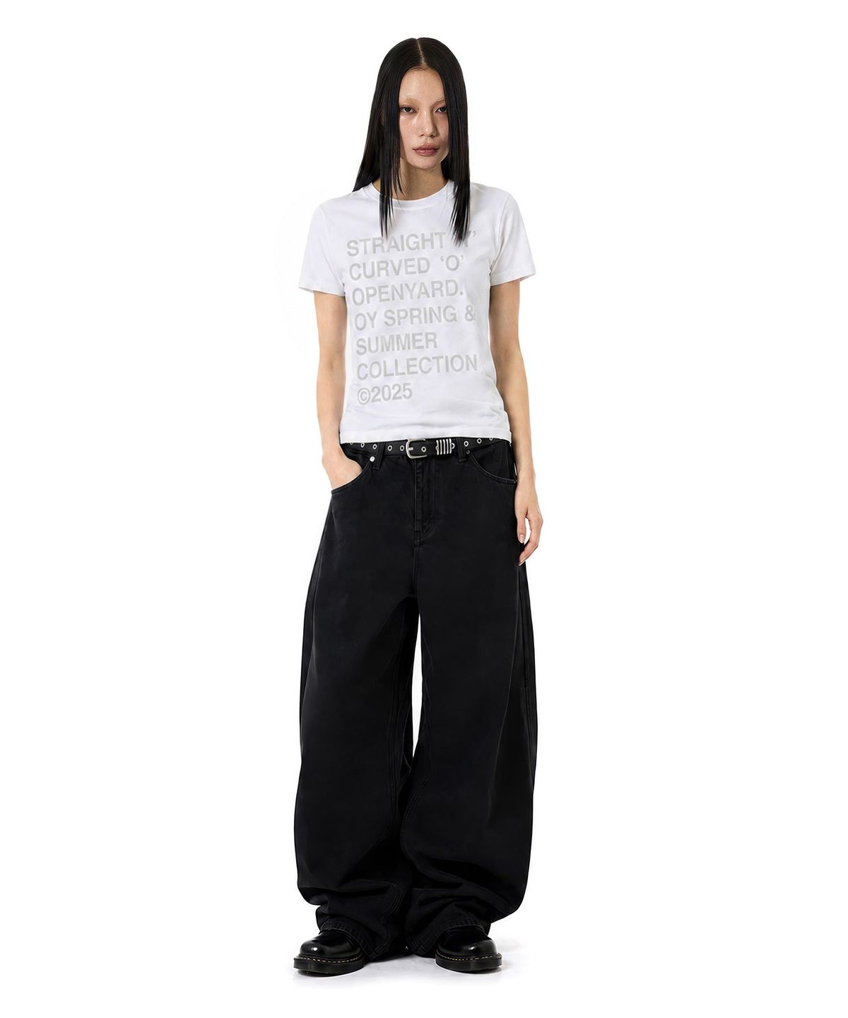 오픈야드(오와이)(OPENYARD(OY)) BOLD LETTERS TEE - WHITE (Ver.2)
