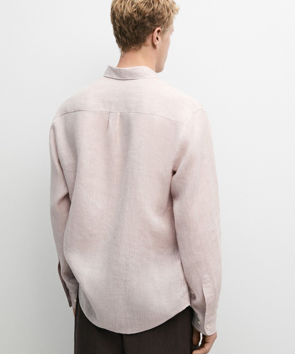 마시모두띠(MASSIMO DUTTI) 100% 린넨 레귤러 핏 셔츠