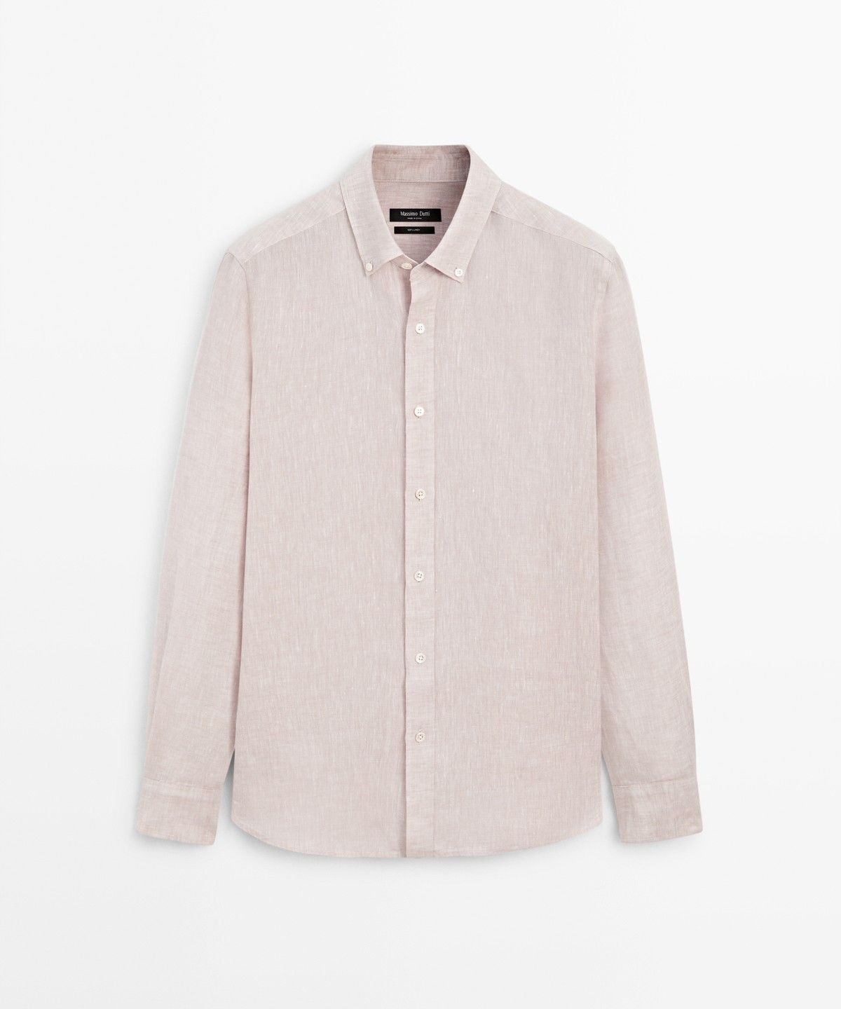 마시모두띠(MASSIMO DUTTI) 100% 린넨 레귤러 핏 셔츠