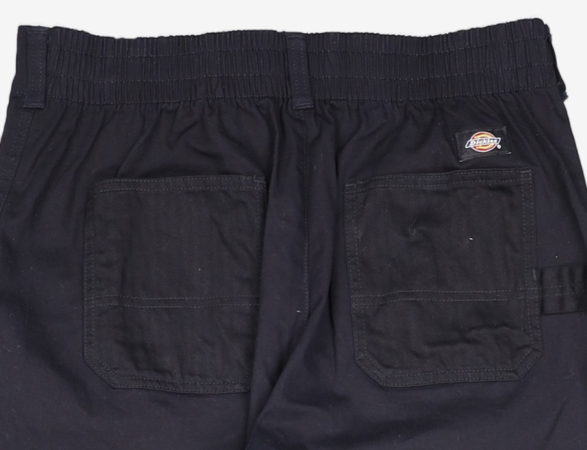 디키즈(DICKIES) 트윌 엘라스틱 햄 팬츠 블랙 32