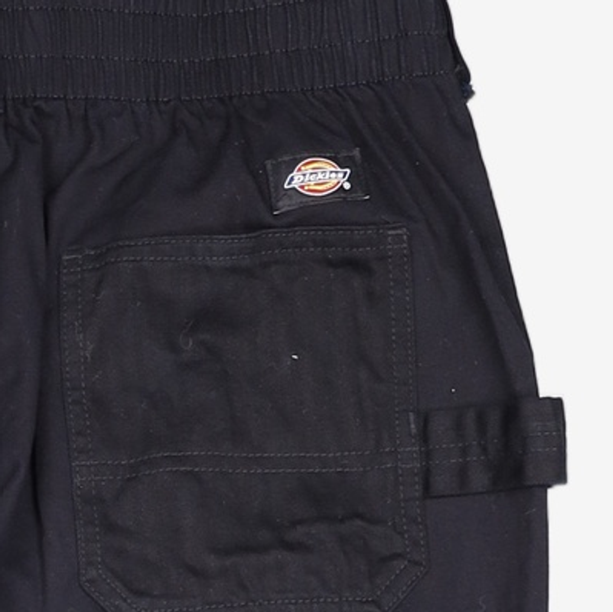 디키즈(DICKIES) 트윌 엘라스틱 햄 팬츠 블랙 32