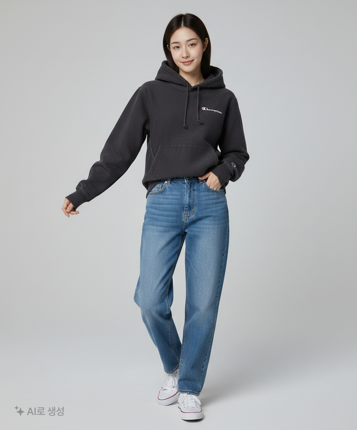 챔피온(CHAMPION) (GF68) 리버스위브 로고 후드티 11종 M