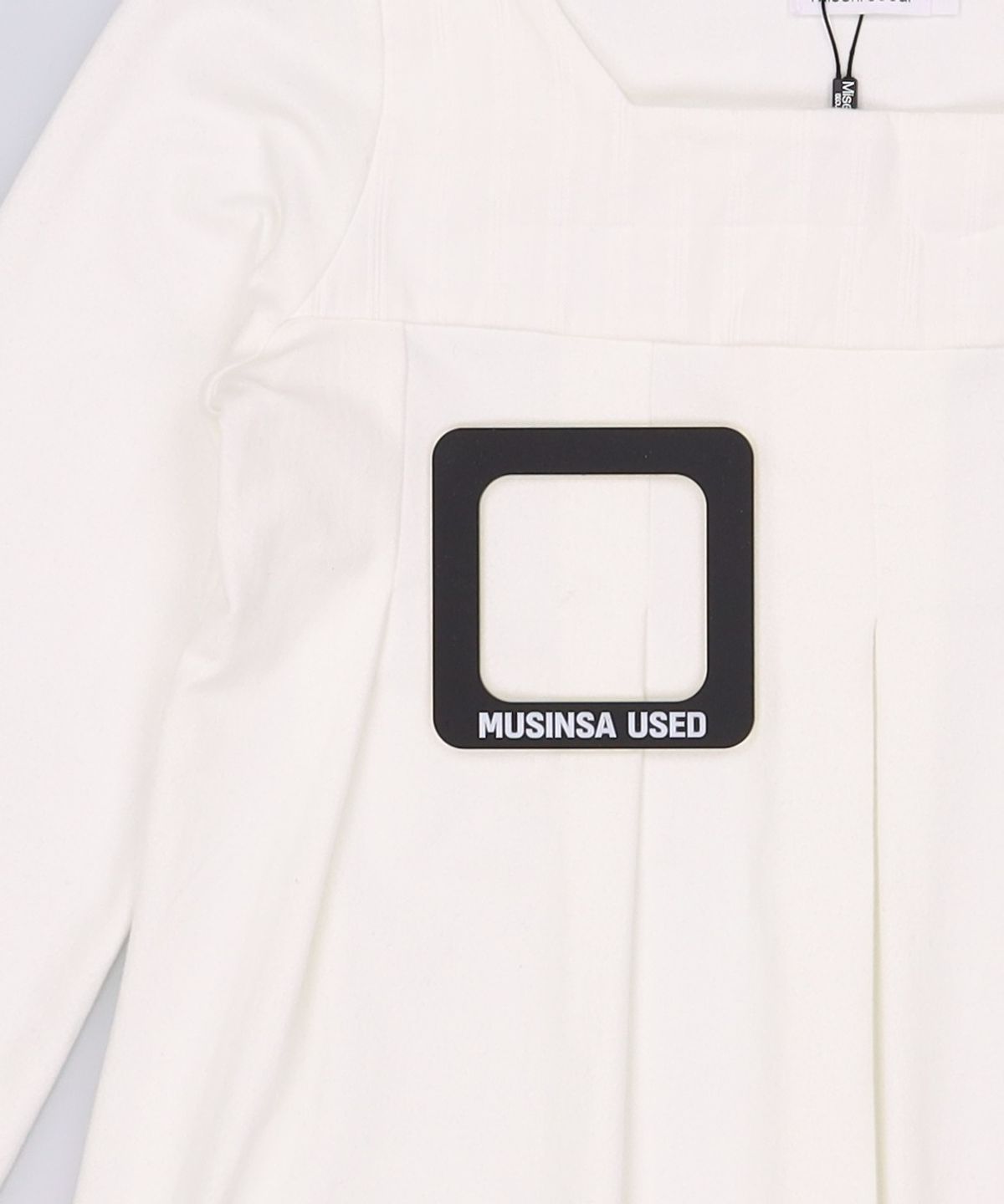 미세키서울(MISEKI SEOUL) Accordion pleats top WHITE 2