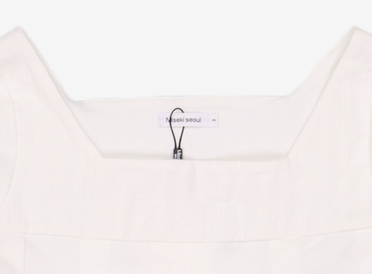 미세키서울(MISEKI SEOUL) Accordion pleats top WHITE 2