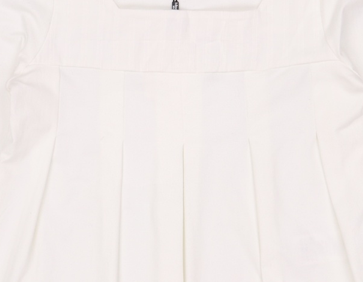 미세키서울(MISEKI SEOUL) Accordion pleats top WHITE 2
