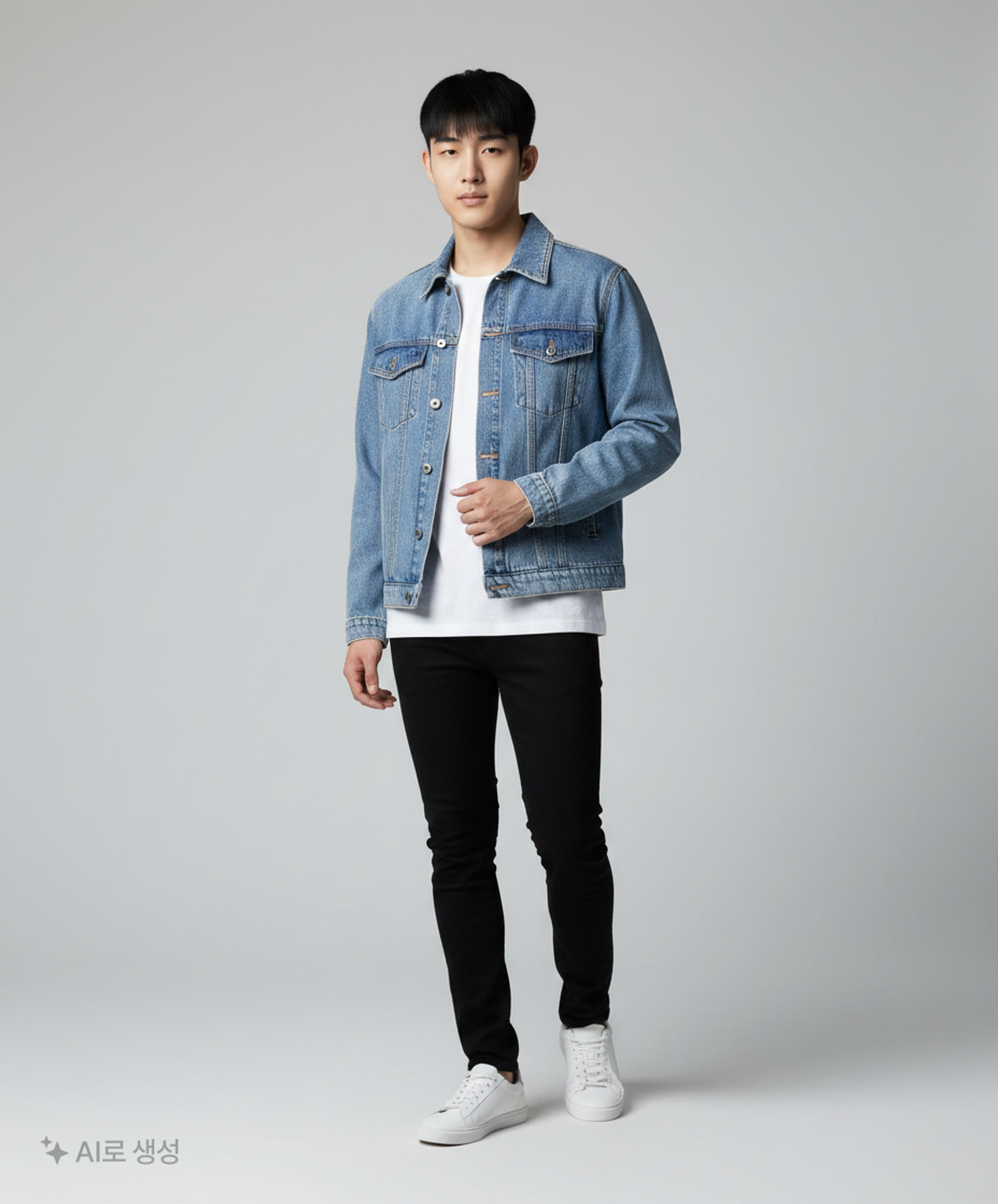 수아레(SUARE) LIP 포켓 데님 자켓 인디고 L