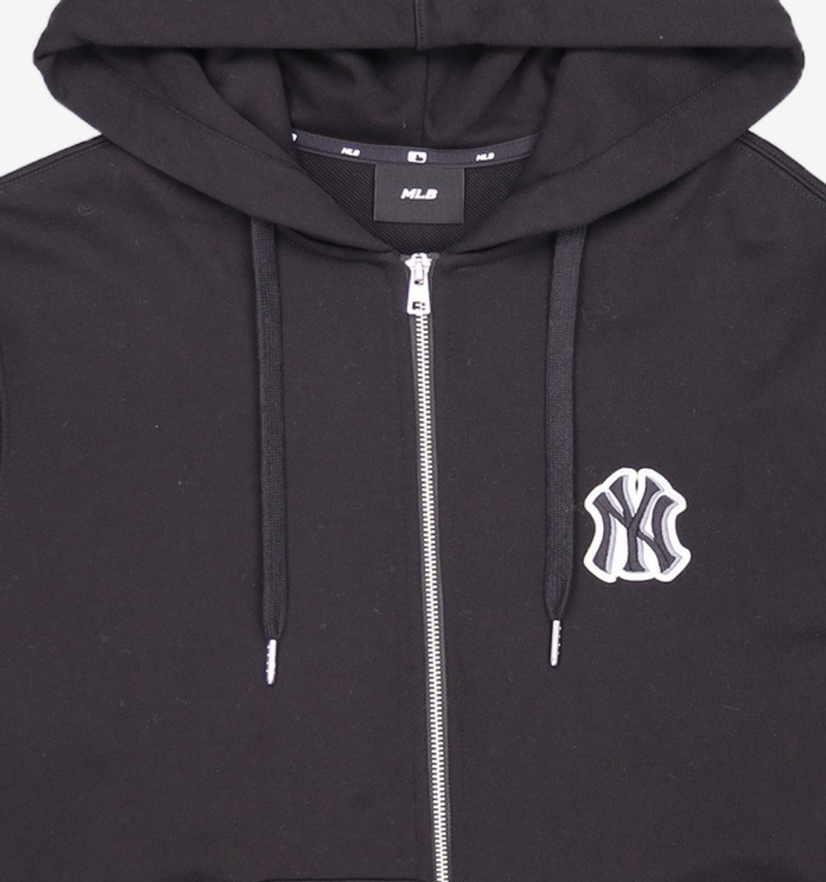 엠엘비(MLB) 베이직 미디움로고 후드 집업 NY (Black) S
