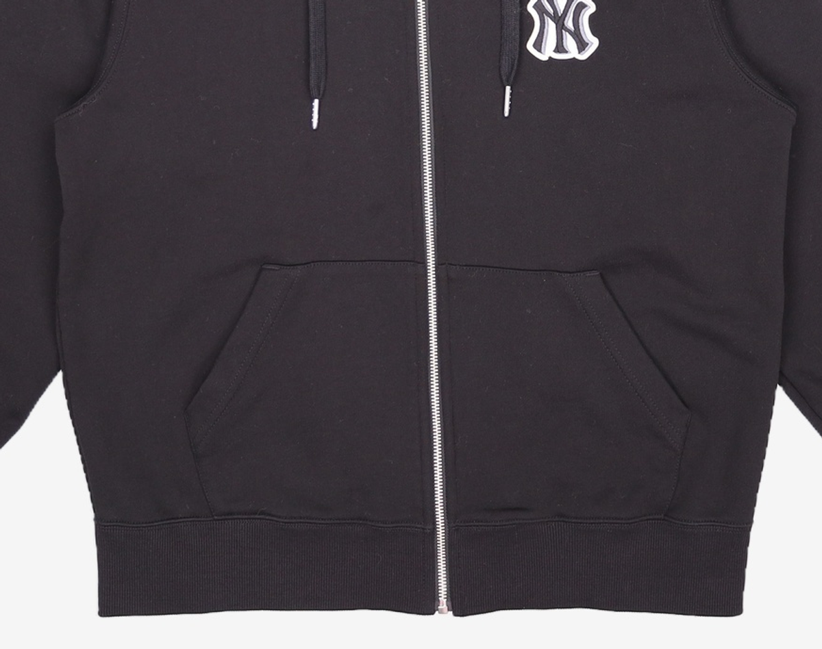 엠엘비(MLB) 베이직 미디움로고 후드 집업 NY (Black) S