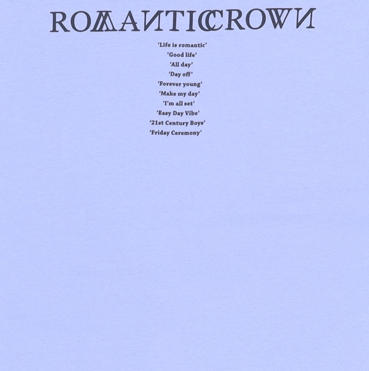 로맨틱크라운(ROMANTIC CROWN) 반소매 티셔츠 S