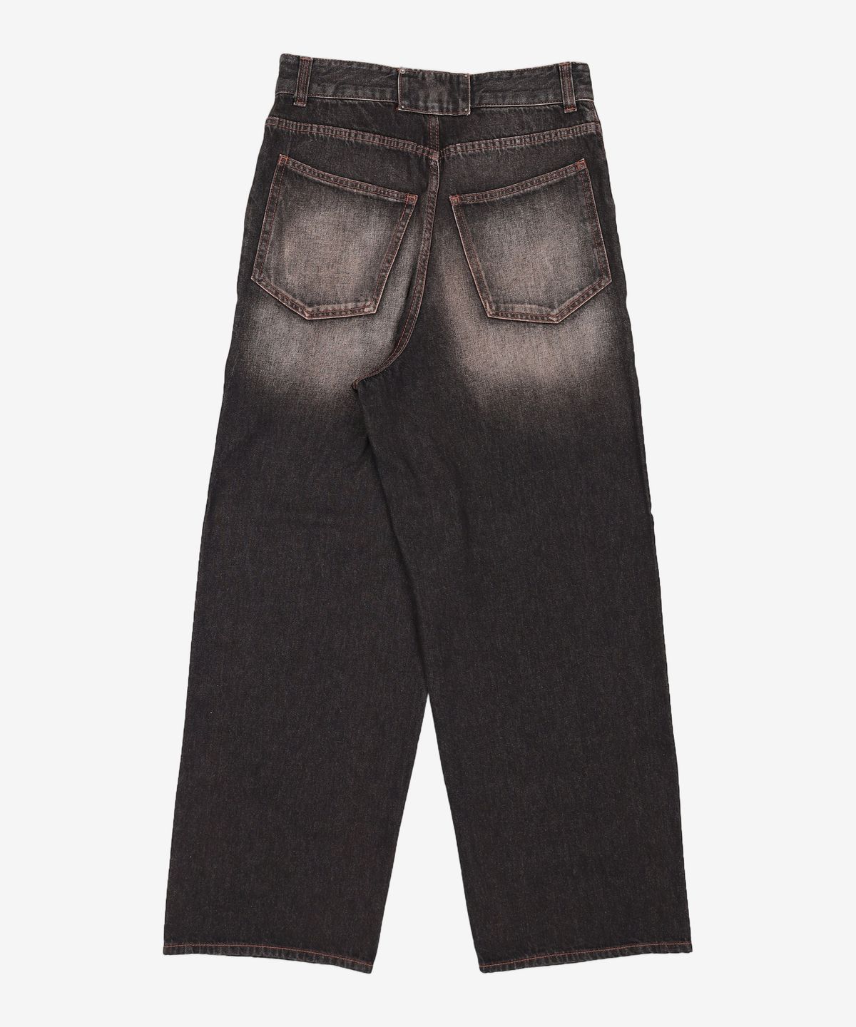 메종미네드(MAISON MINED) CRACK BRUSH WIDE DENIM PANTS BROWN 46