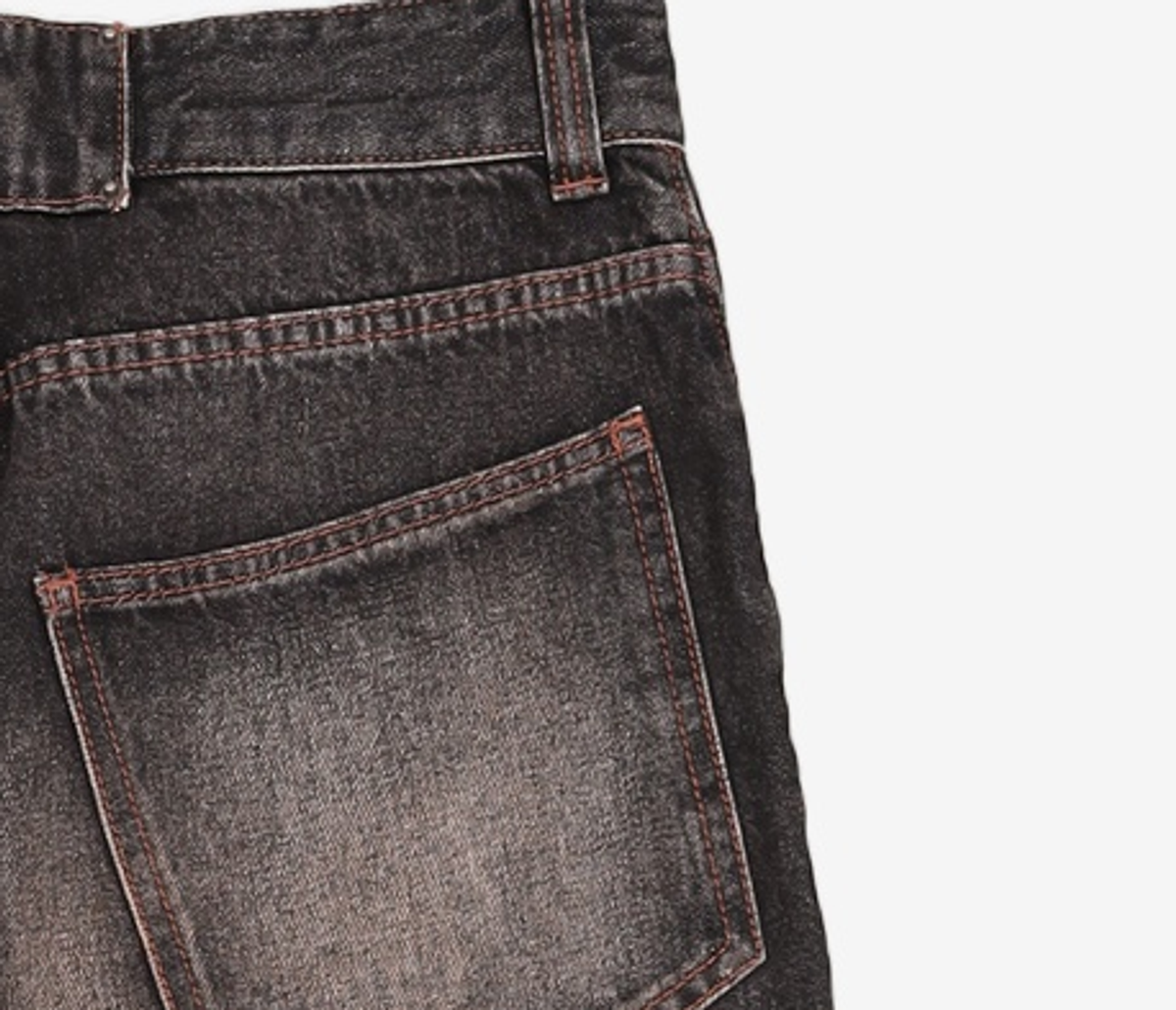메종미네드(MAISON MINED) CRACK BRUSH WIDE DENIM PANTS BROWN 46