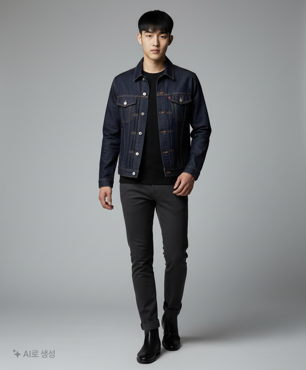 무신사 스탠다드(MUSINSA STANDARD) 데님/트러커 재킷 L