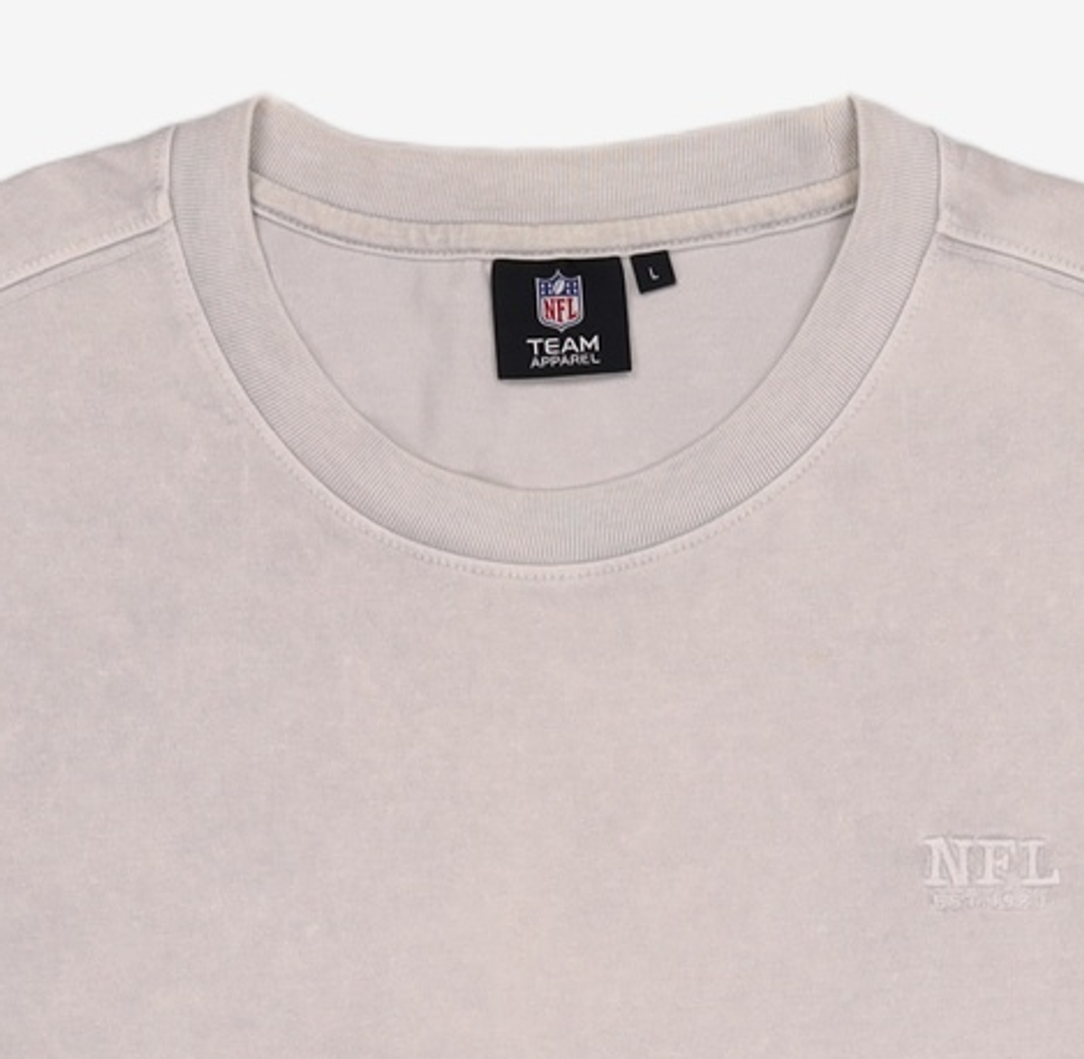 엔에프엘(NFL) 엔에프엘 F212UTS334 피그먼트 그래픽 숏 슬리브 티셔츠 LGREY L