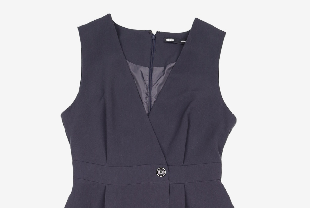 미쏘(MIXXO) V넥 레이어드 롱 원피스 MIWOWCT11B S