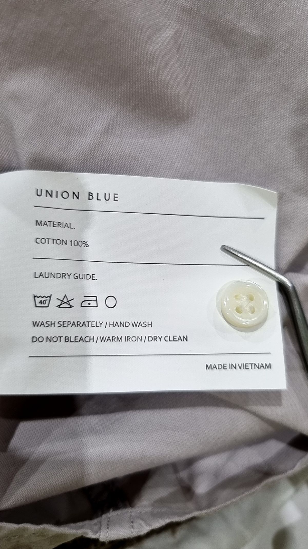 유니온블루(UNION BLUE) 캐주얼 셔츠 L