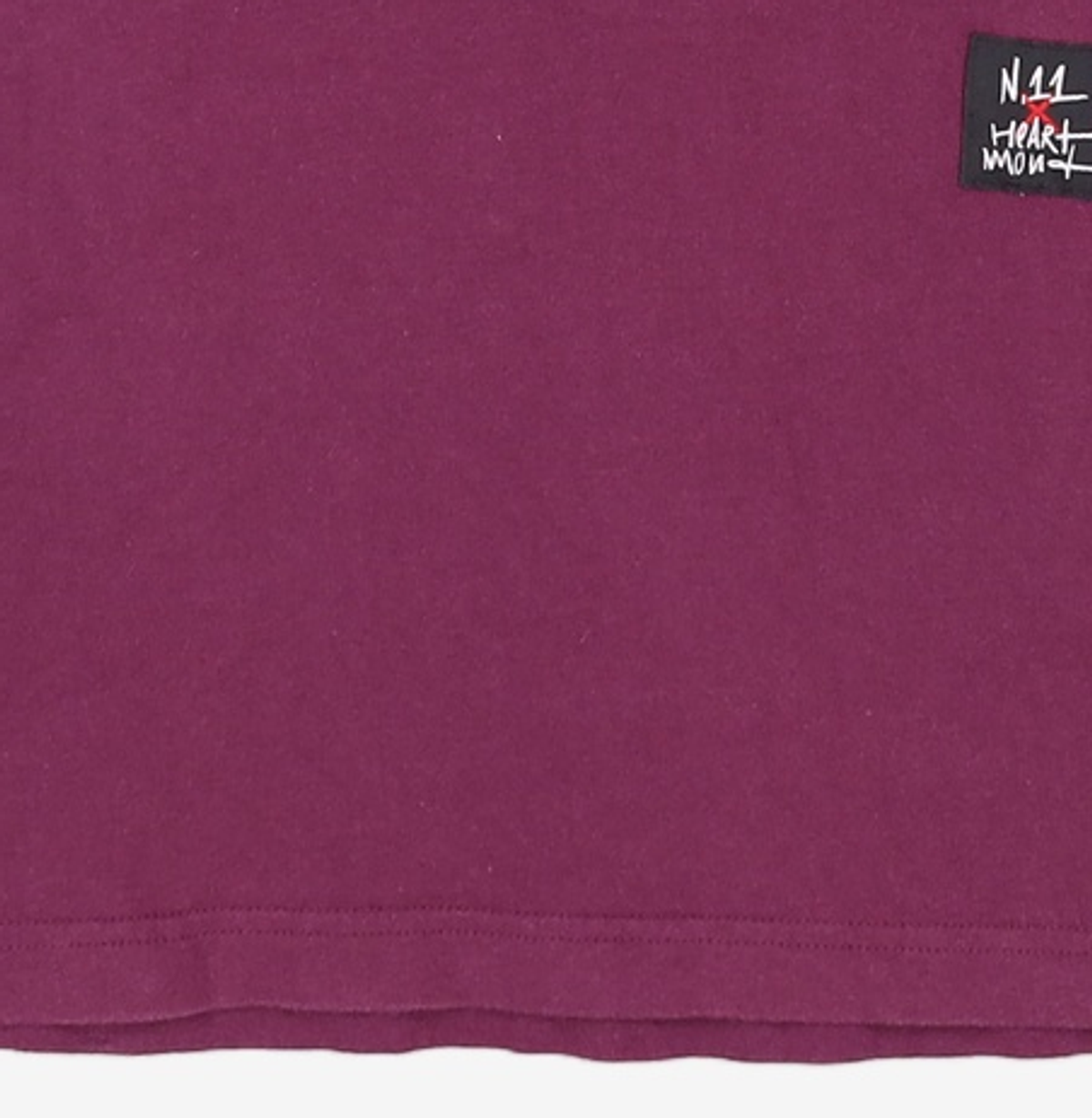 니(NII) 공용 공병각 레터링 반팔티셔츠_PURPLE 95