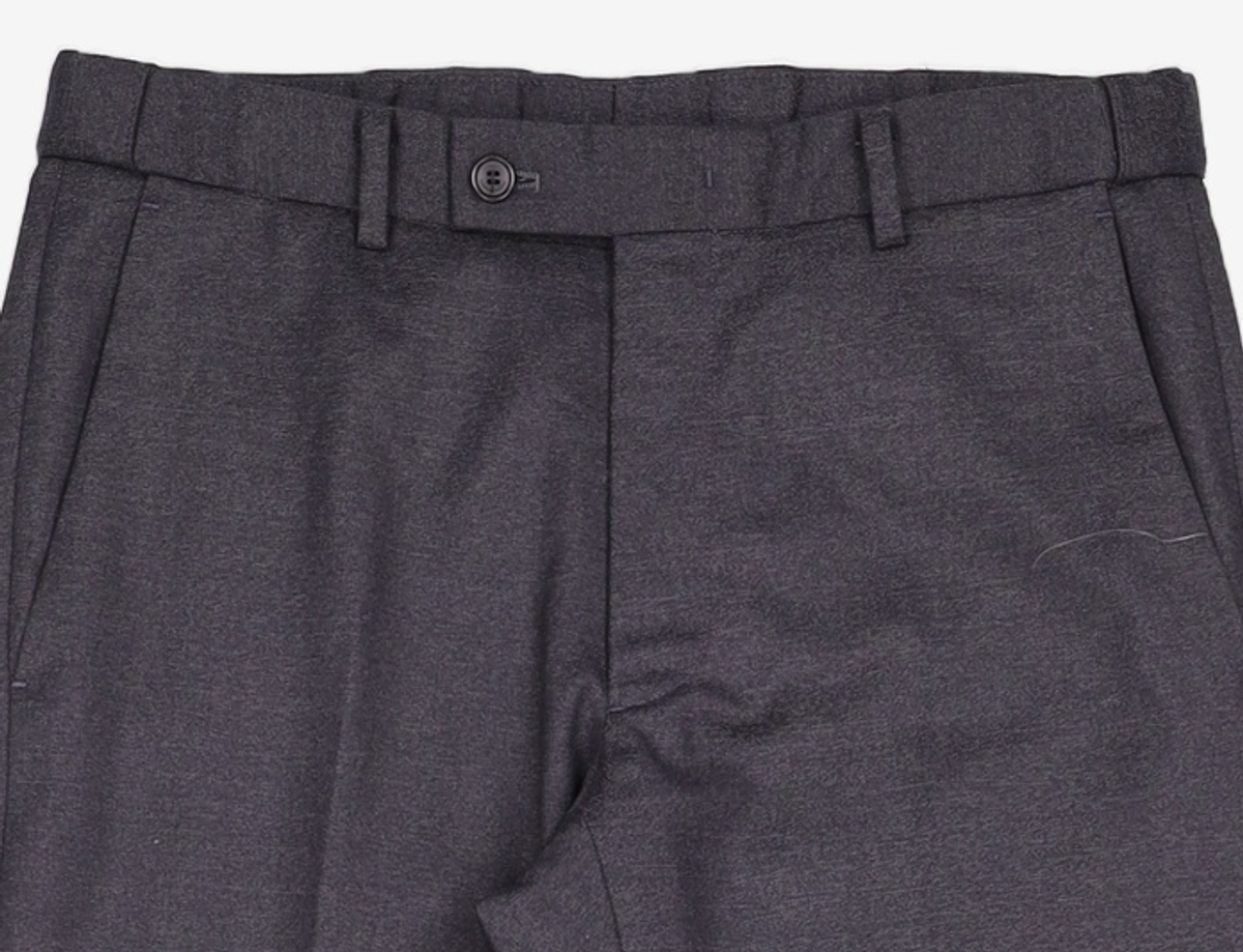 커스텀멜로우(CUSTOMELLOW) two tone charcoal suit pants_C9FCW22701GYD 78