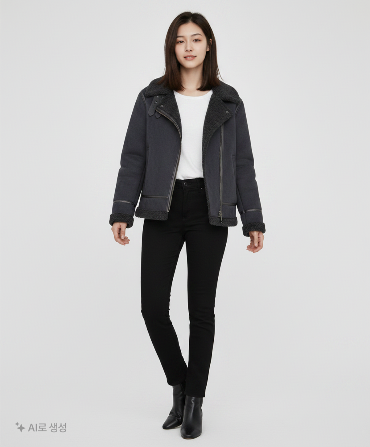 유니클로 x JW 앤더슨(UNIQLO x JW ANDERSON) 무스탕/퍼 L