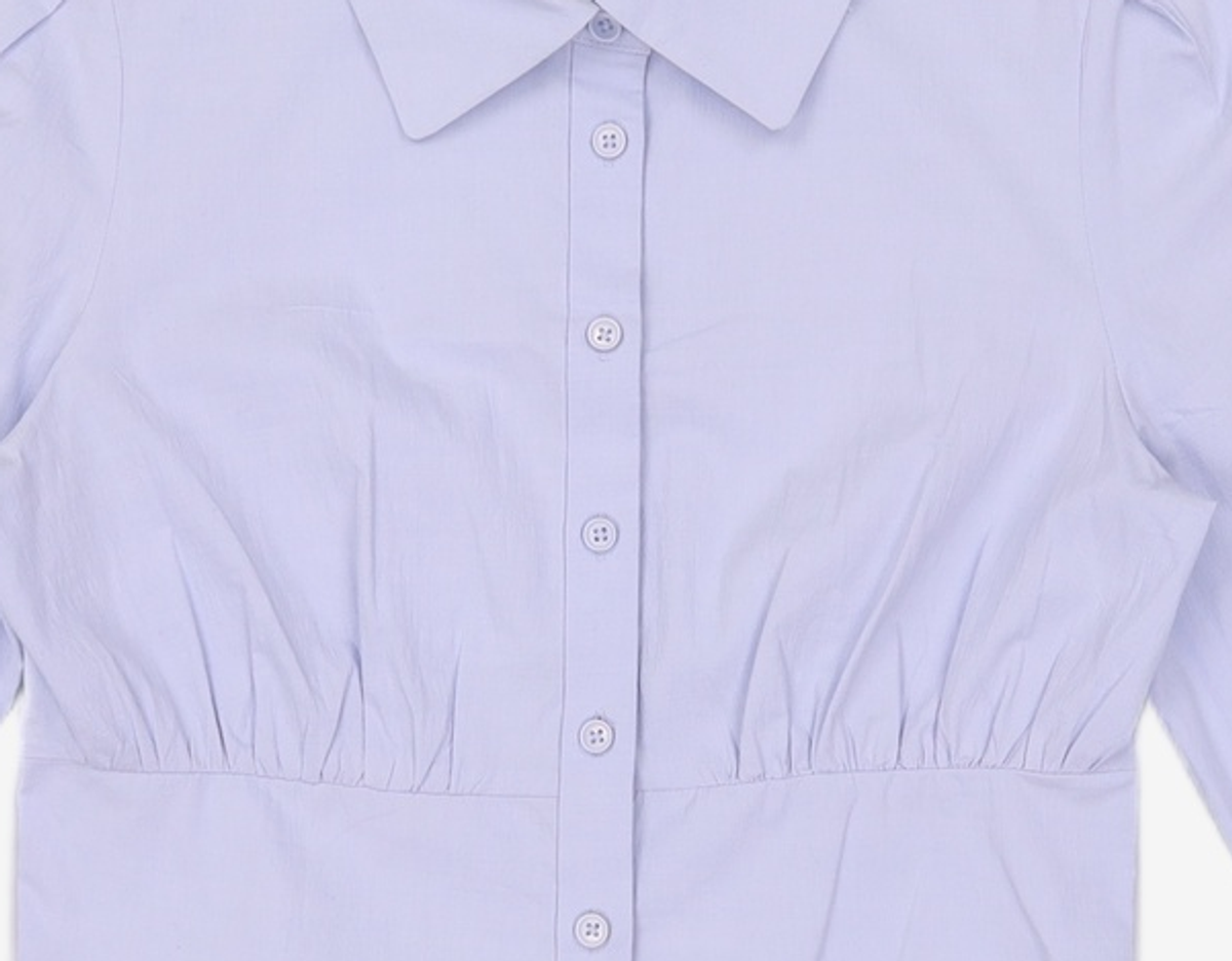 미쏘(MIXXO) 셔츠형 크롭 블라우스 MIWBLD323G M