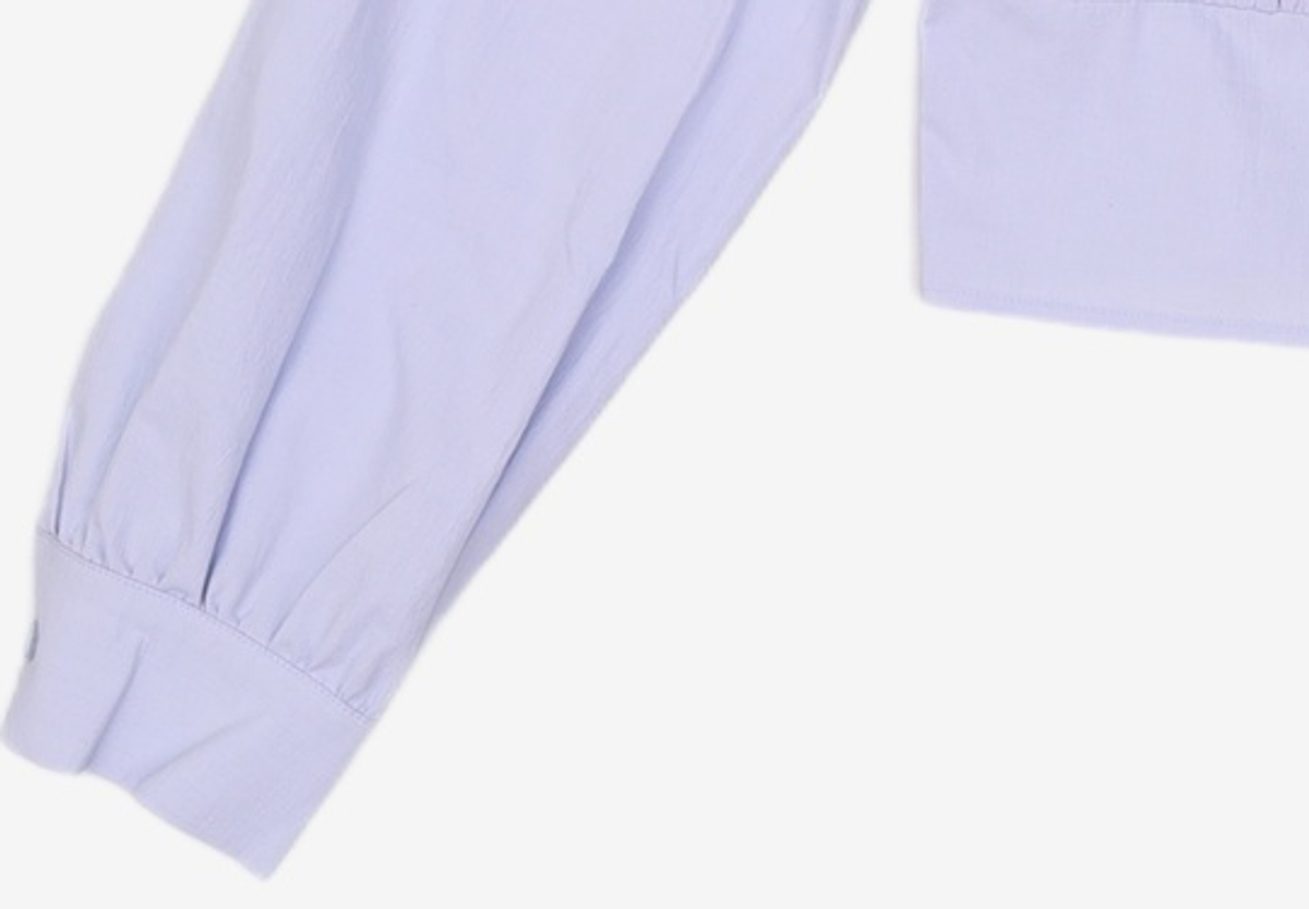 미쏘(MIXXO) 셔츠형 크롭 블라우스 MIWBLD323G M
