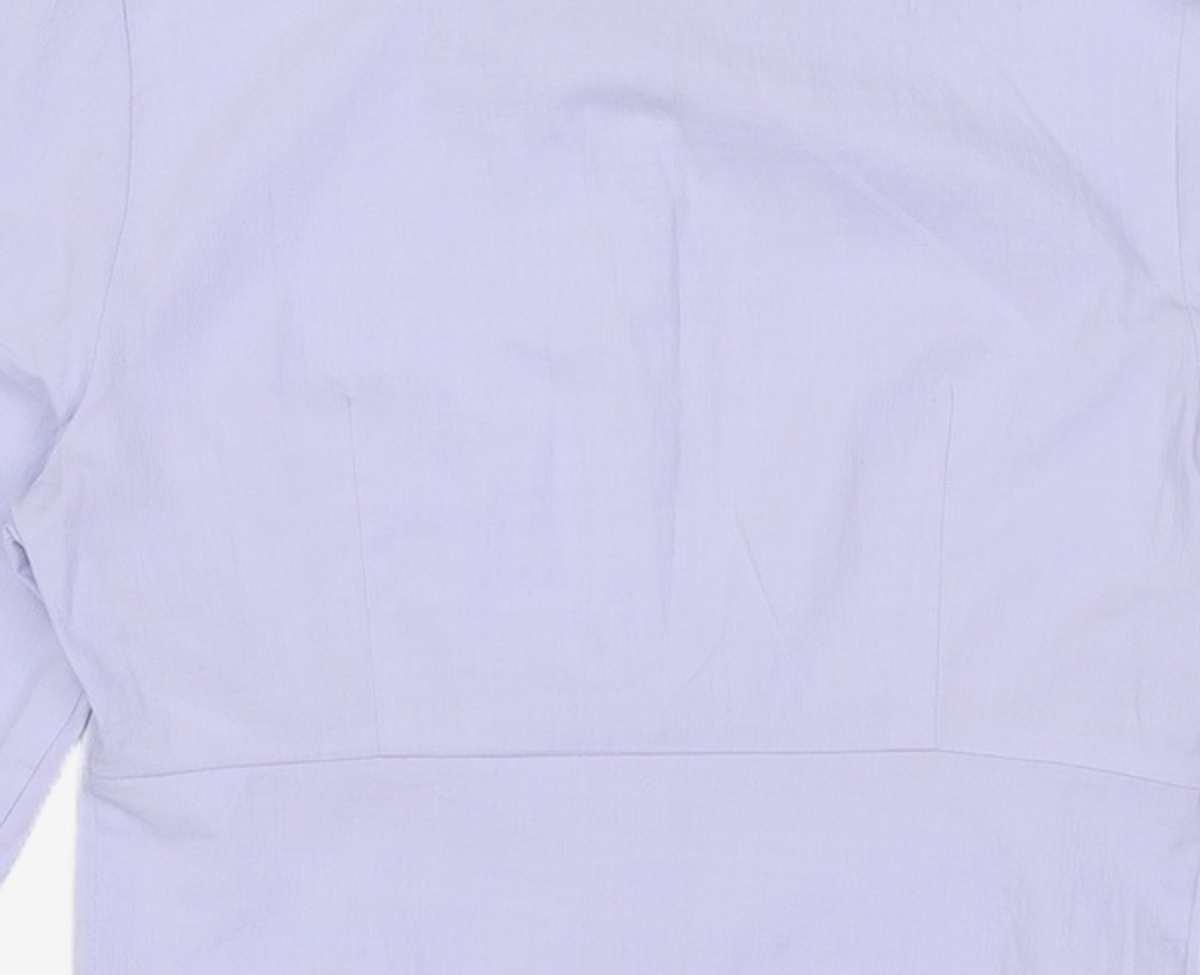 미쏘(MIXXO) 셔츠형 크롭 블라우스 MIWBLD323G M