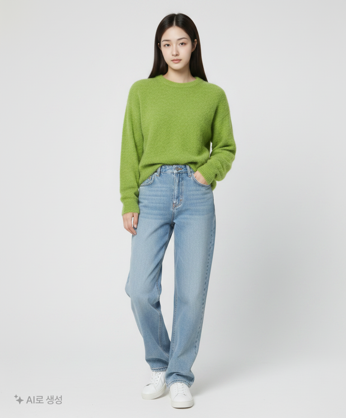 노매뉴얼(NOMANUAL) (시그니처종료)CROPPED HAIRY KNIT - 5 COLOR M