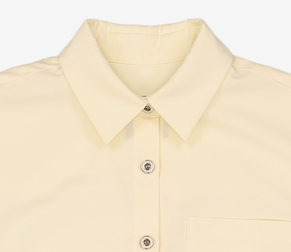 살롱 드 욘(SALON DE YOHN) Soild Wrap Shirt_ Lemon M