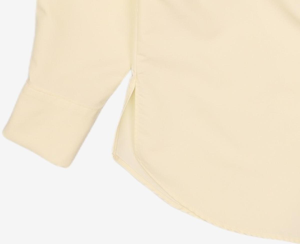 살롱 드 욘(SALON DE YOHN) Soild Wrap Shirt_ Lemon M