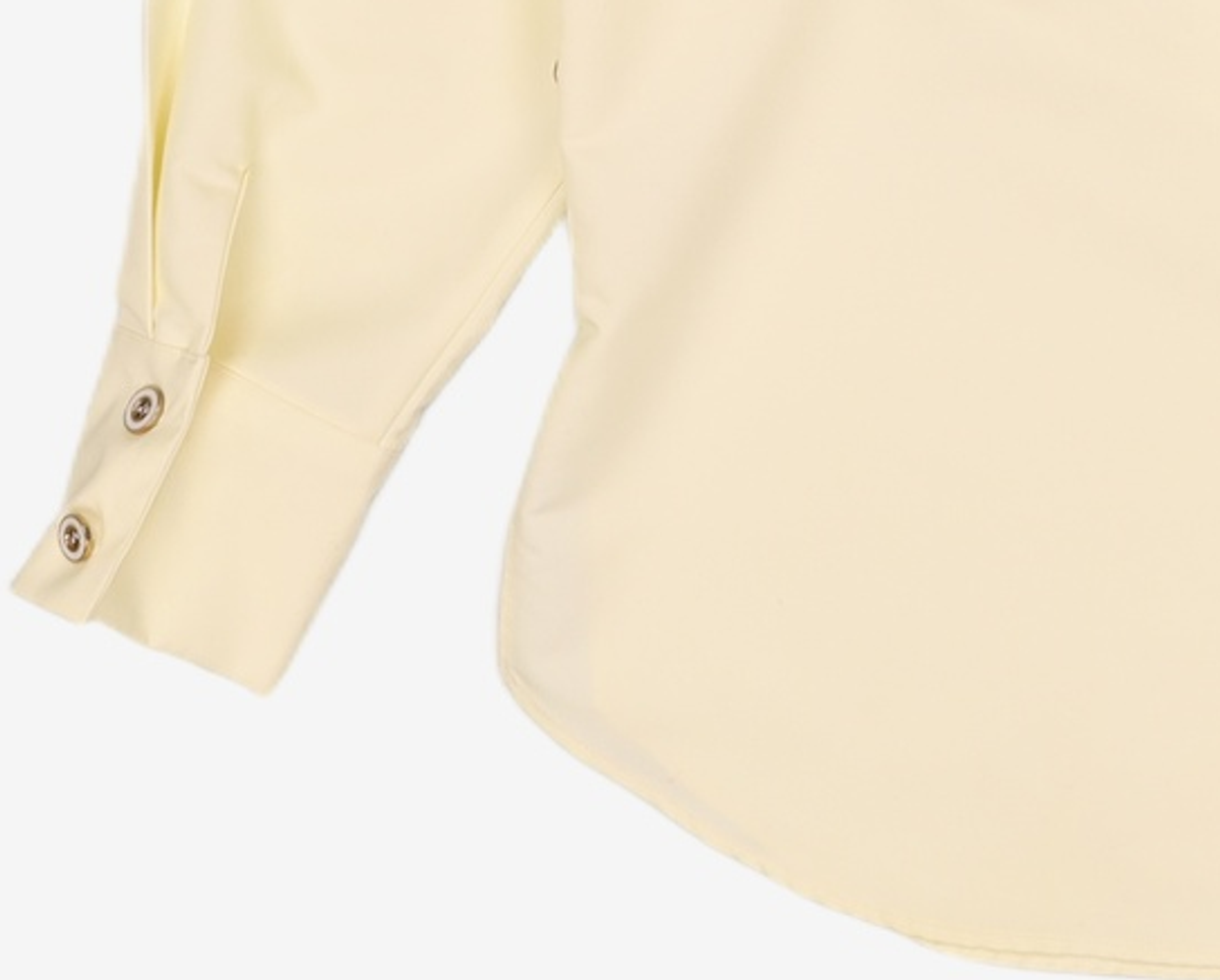 살롱 드 욘(SALON DE YOHN) Soild Wrap Shirt_ Lemon M