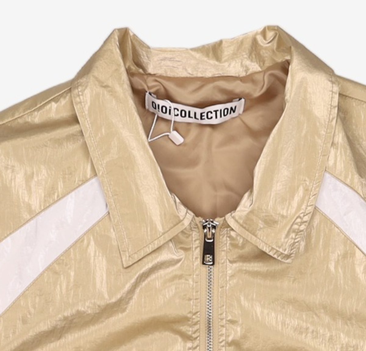 오아이오아이 컬렉션(OIOI COLLECTION) COATING JUMPER [GOLD] FREE