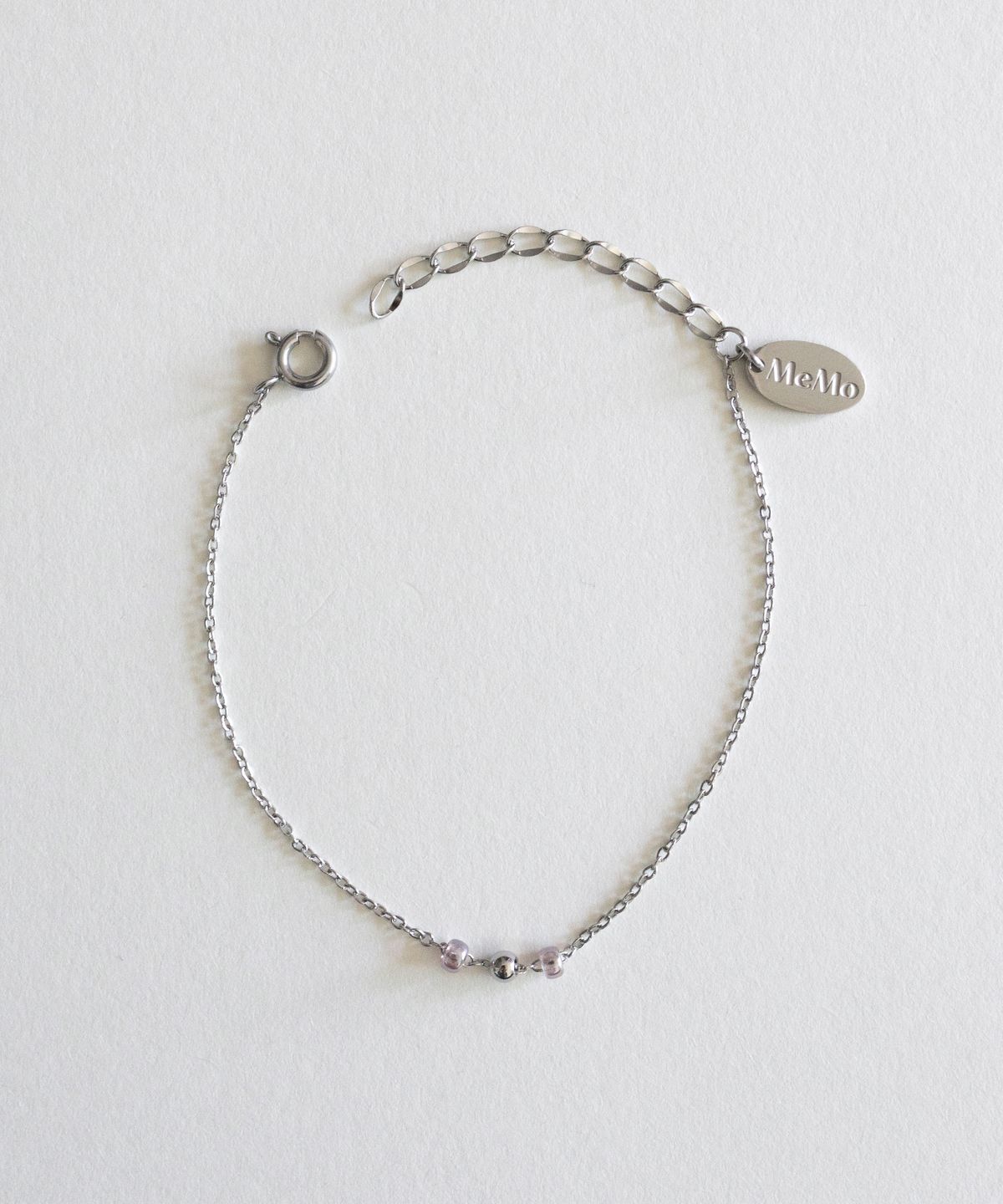 메리모티브(MERRYMOTIVE) Light violet beads point bracelet