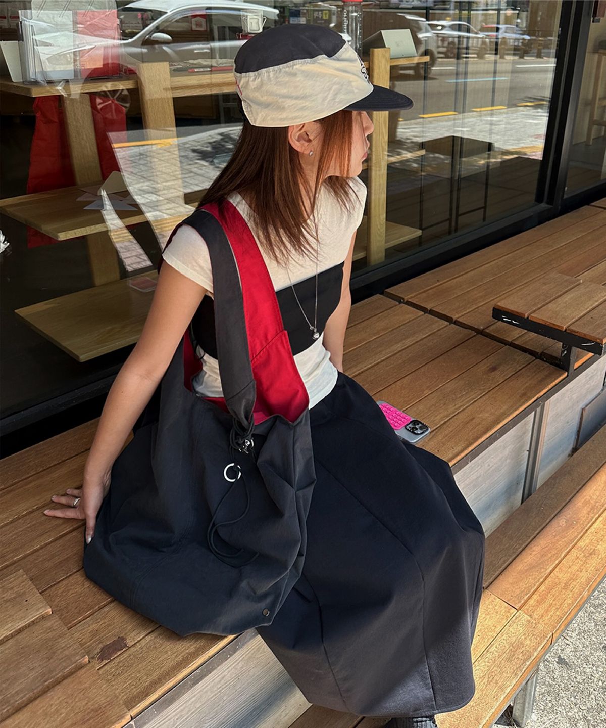 에크라(ECHRA) lowen tote bag [dusty black]