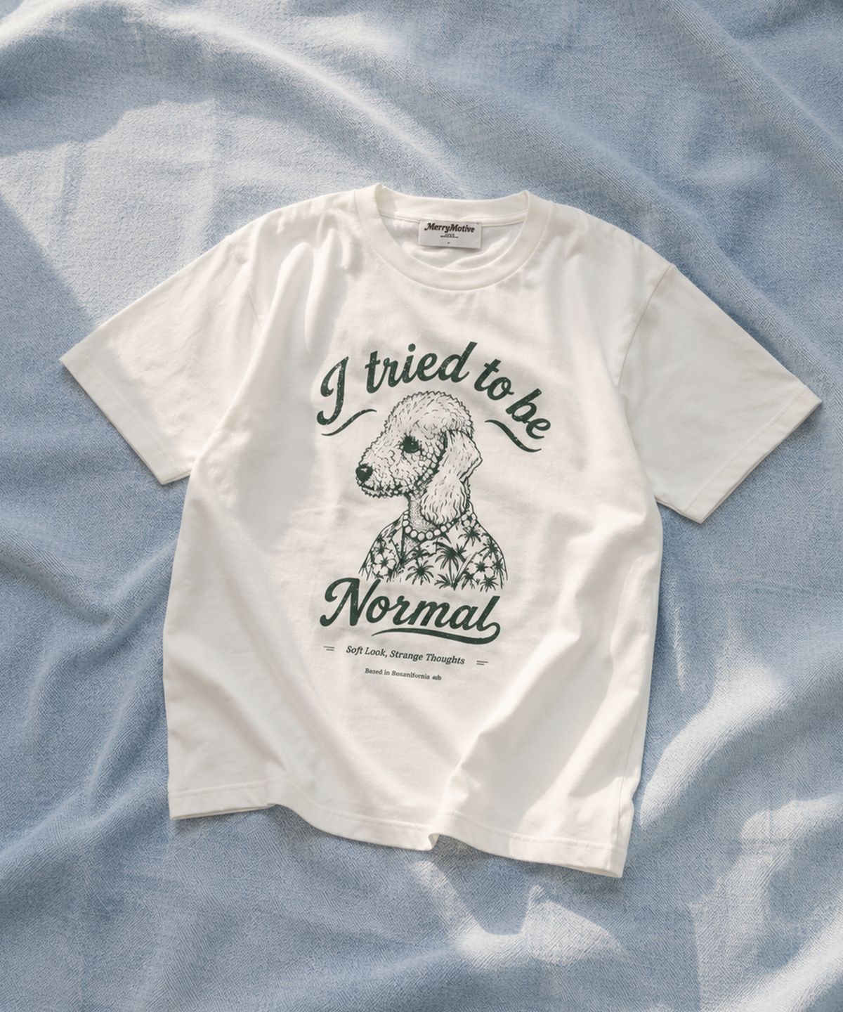 메리모티브(MERRYMOTIVE) Bedlington terrier dog t-shirts