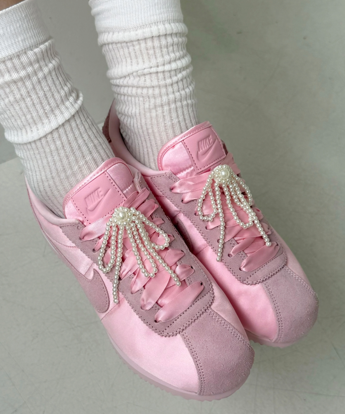 판타스틱 플래닛(FANTASTIC PLANET) [2piece SET] royal pearl ribbon shoe charm 슈참, 지비츠