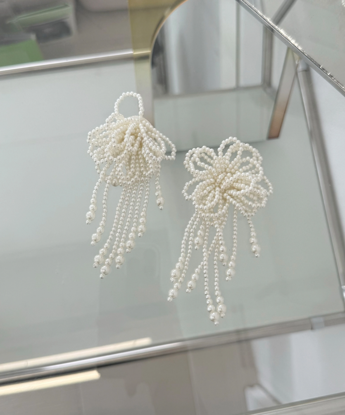 판타스틱 플래닛(FANTASTIC PLANET) [2piece SET] big flower pearl shoe charm 슈즈 클립, 지비츠