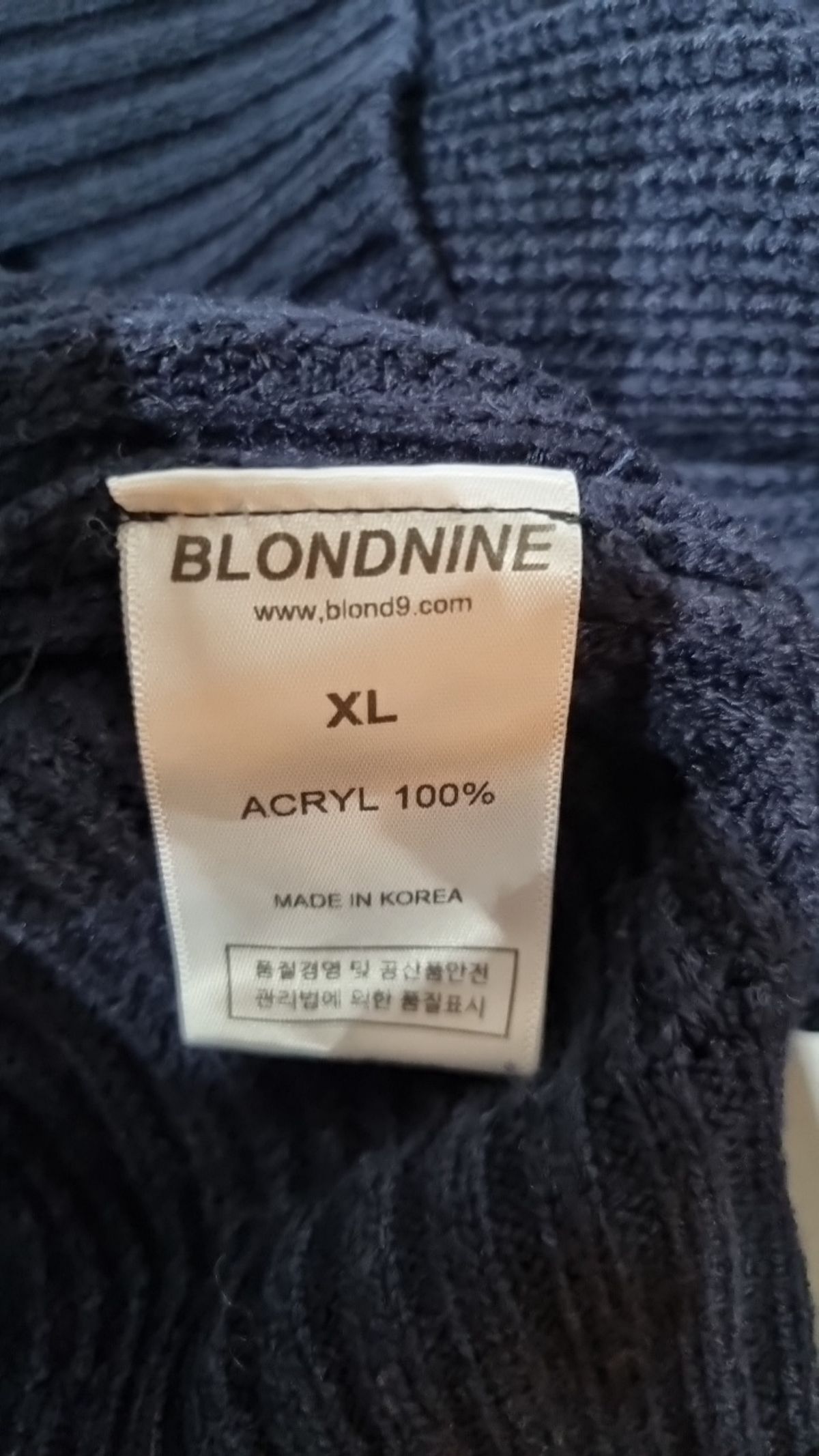 블론드나인(BLOND9) 니트/스웨터 XL