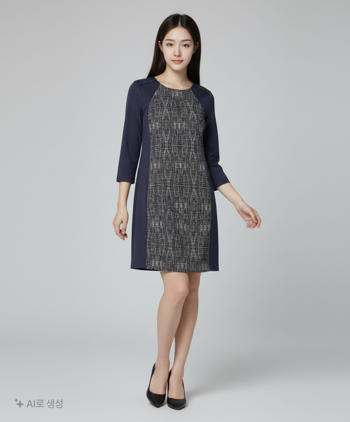 엘르 뷰티(ELLE) 미디 원피스 M
