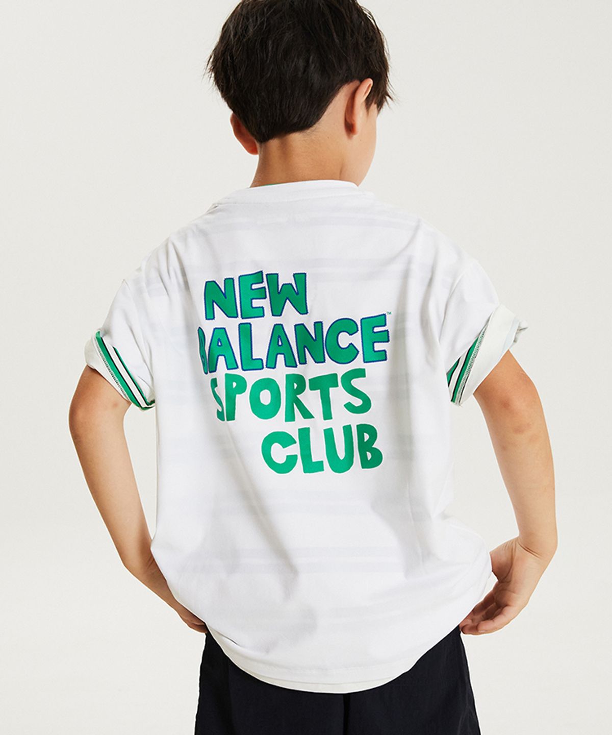 뉴발란스 키즈(NEWBALANCEKIDS) 로고 그래픽 반팔티 NK9EG3703U10