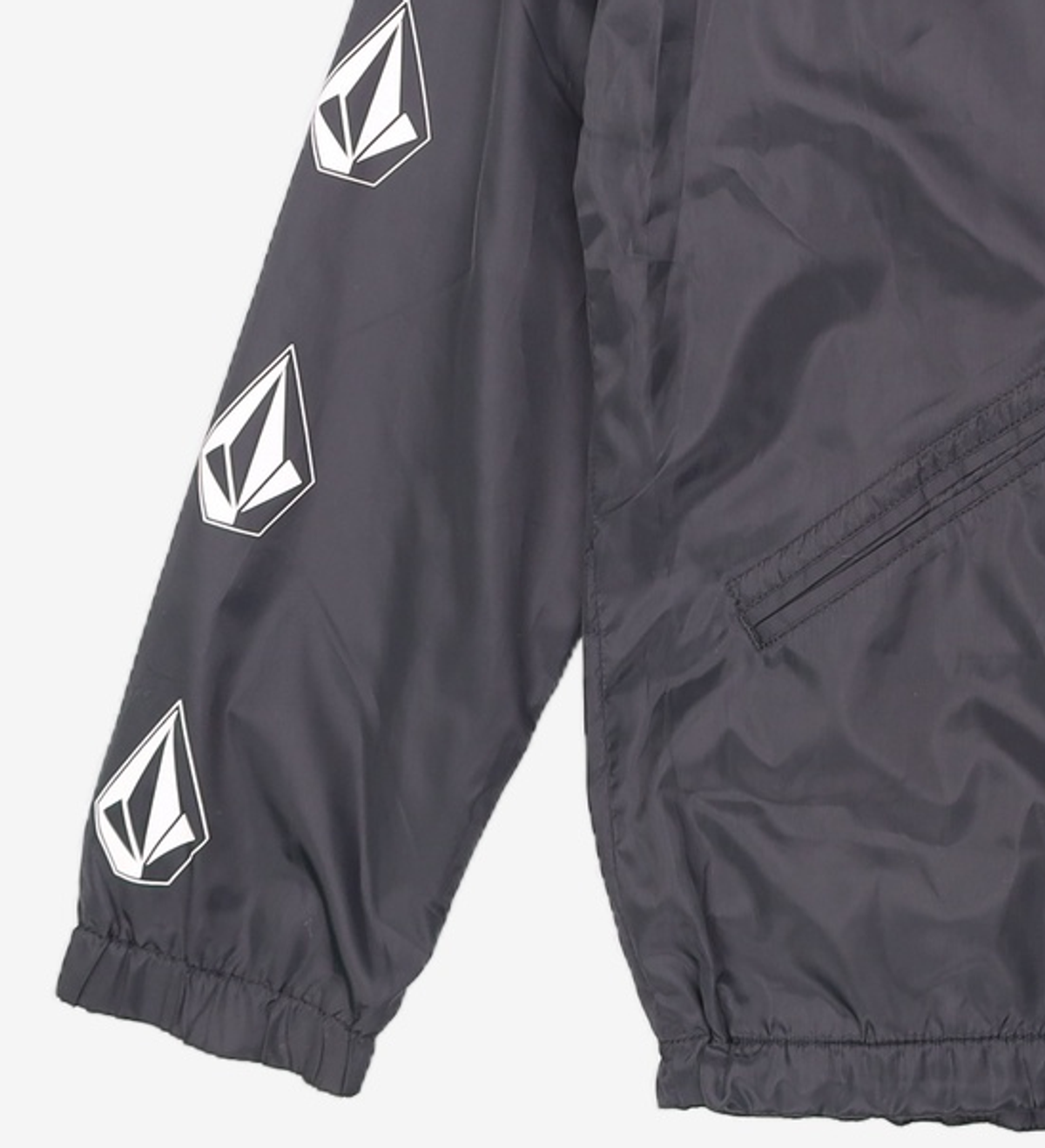 볼컴(VOLCOM) BREWS COACH JACKET (BLACK PRINT) M