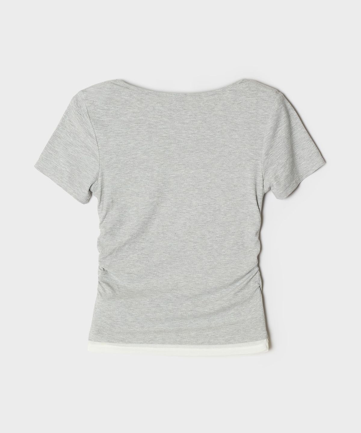 스파오(SPAO) 레이어드 셔링 반팔티 (RE)_SPRWG37G30